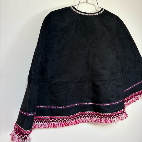 NWOT Free People Anna Sui Suede Cape Size Medium - Picture 10 of 14